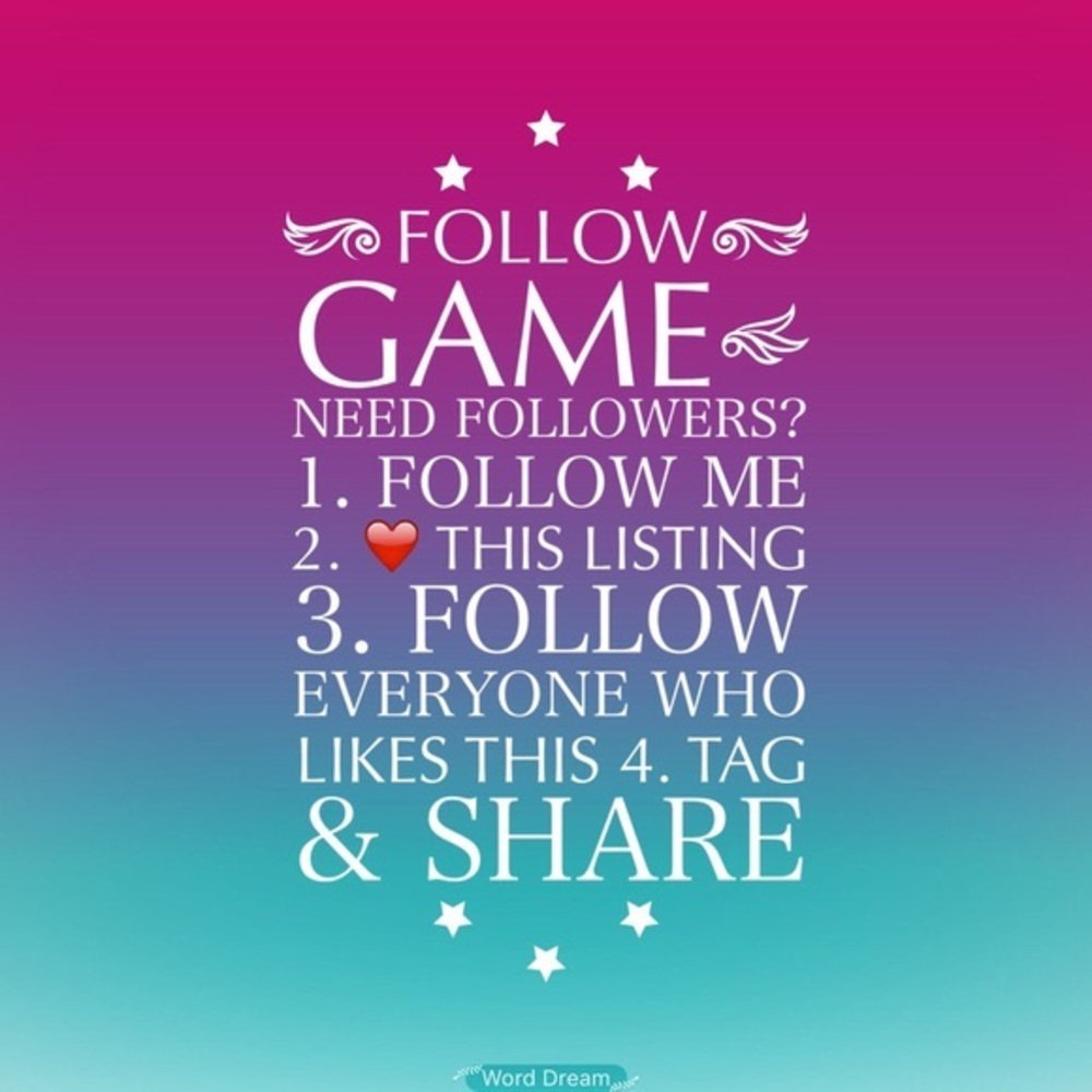 🎉 FOLLOW GAME 3.0!! 🎉 - Picture 2 of 2
